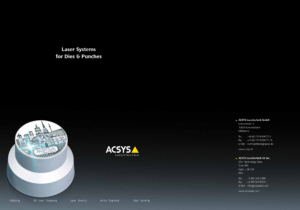 High precision laser systems for dies and punches