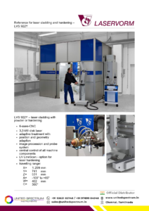 Laser powder cladding hardening machine