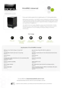Printpro universal print fume extractor system