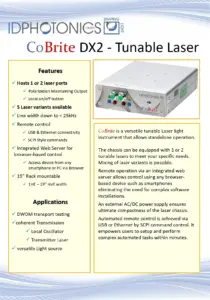 Cobrite dx2 dual port tunable laser source