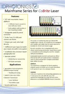 Cobrite mxseries tunable laser mainframe system