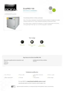 Dustpro 100 dust extraction system
