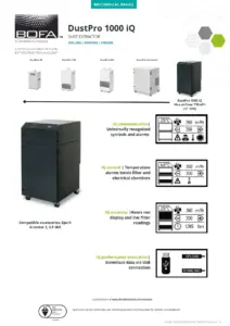 Dustpro 1000 iq dust extraction system