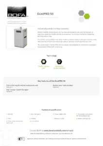 Dustpro 50 dust extraction system