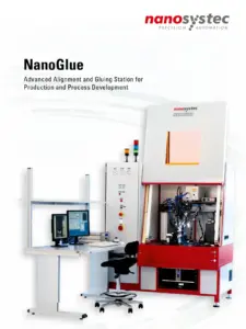Glueing station laser diodes photonics circuits opto electronic packaging