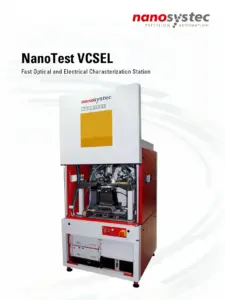 High precision characterization testing system vcsel wafers chips