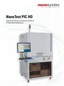Optical electrical characterization system high density photonic integrated circuits