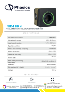 Sid4 hr v wavefront sensor