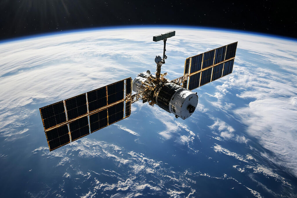 Satellite space communication