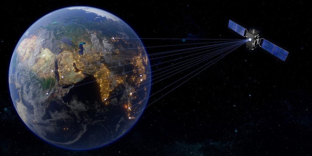 Satellite space communication