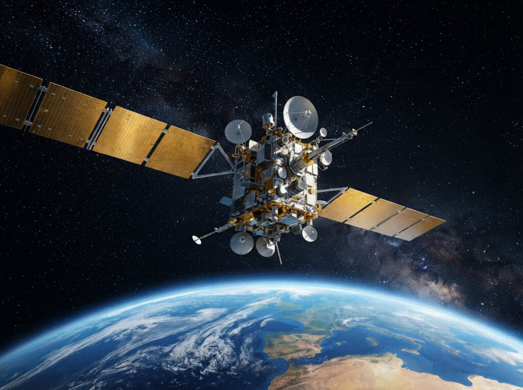 Satellite space communication